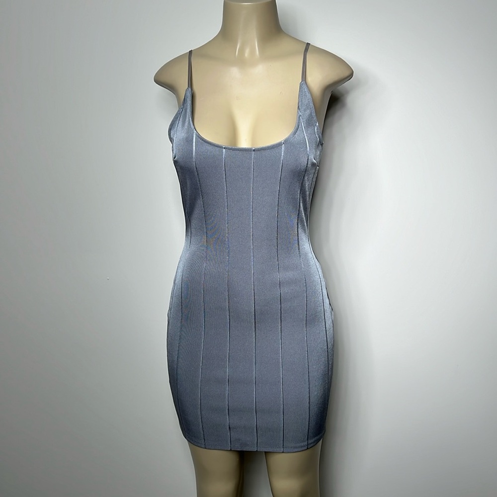 Blanc medium grey bodycon mini dress